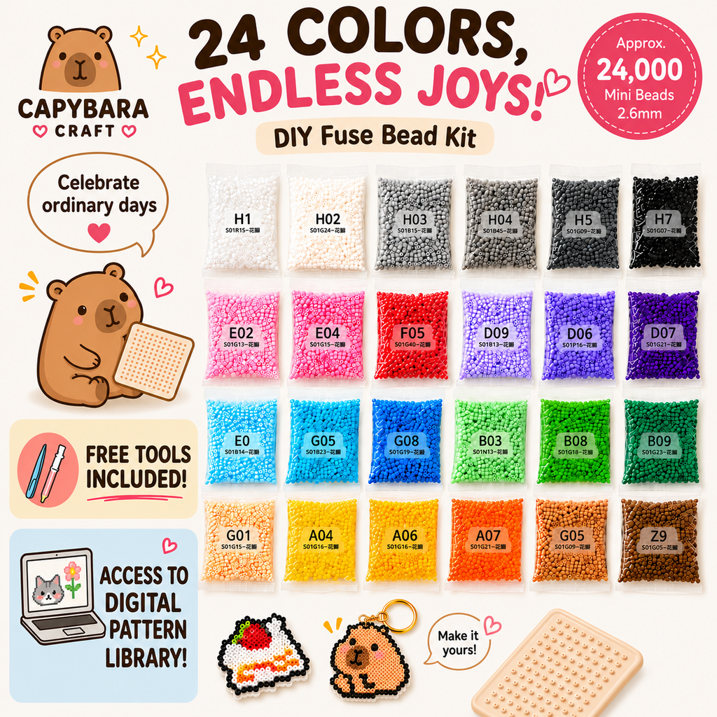24/48 Colors Create Your Own DIY Fuse Bead Kit