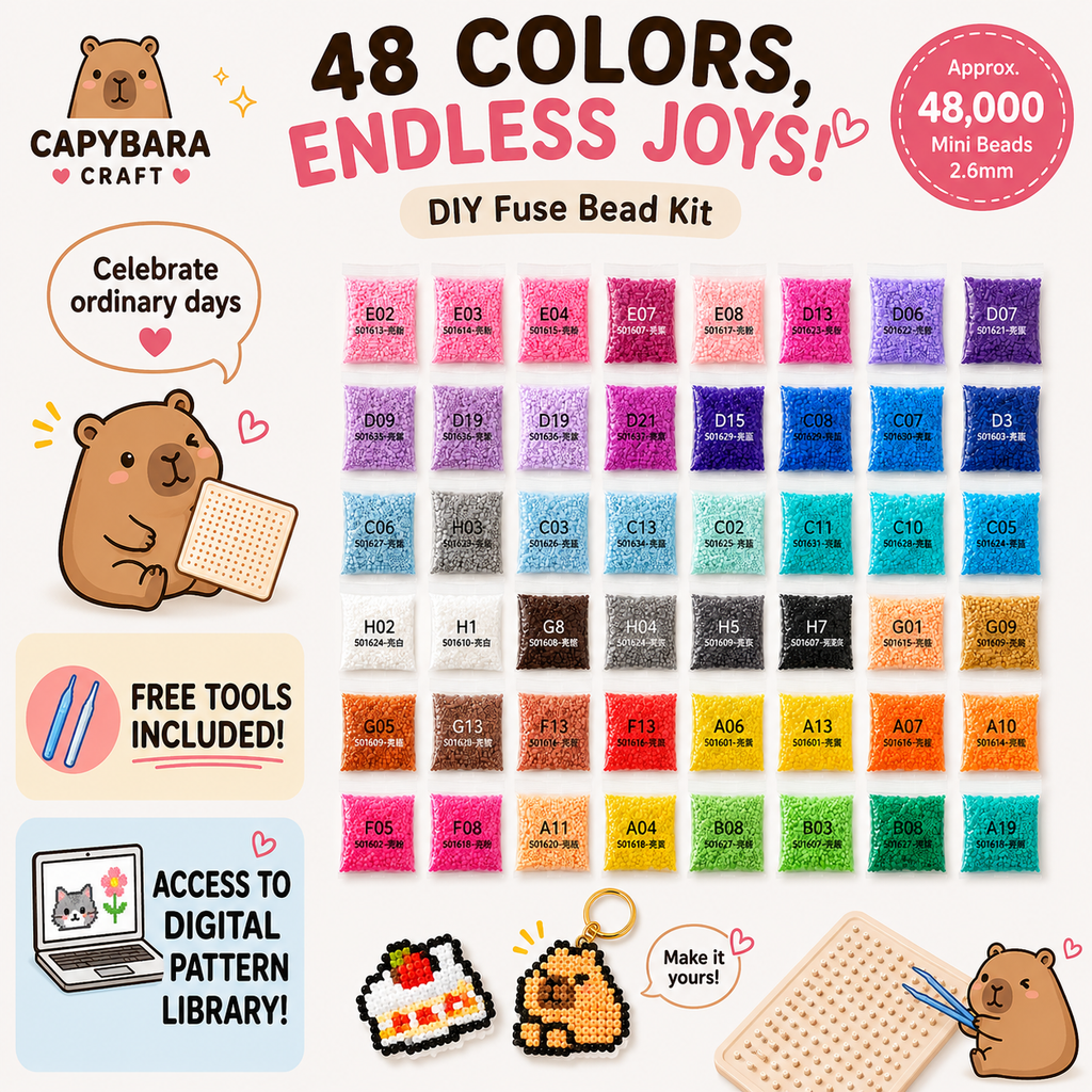 24/48 Colors Create Your Own DIY Fuse Bead Kit