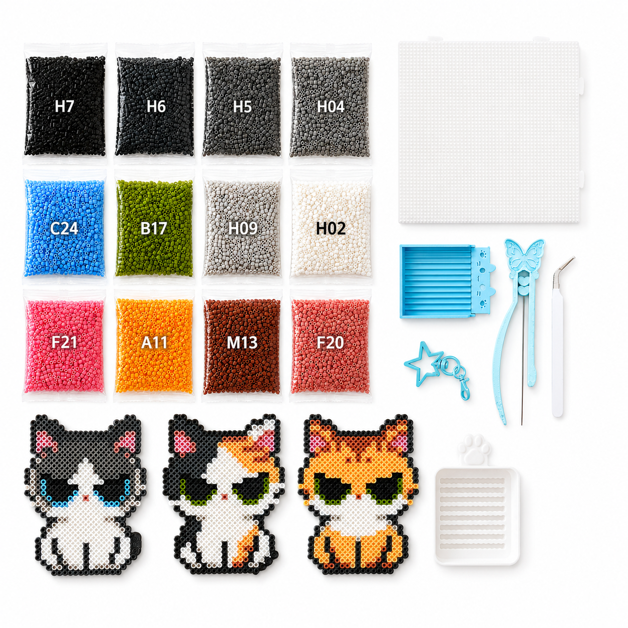 Cute Cats DIY Fuse Bead Kit